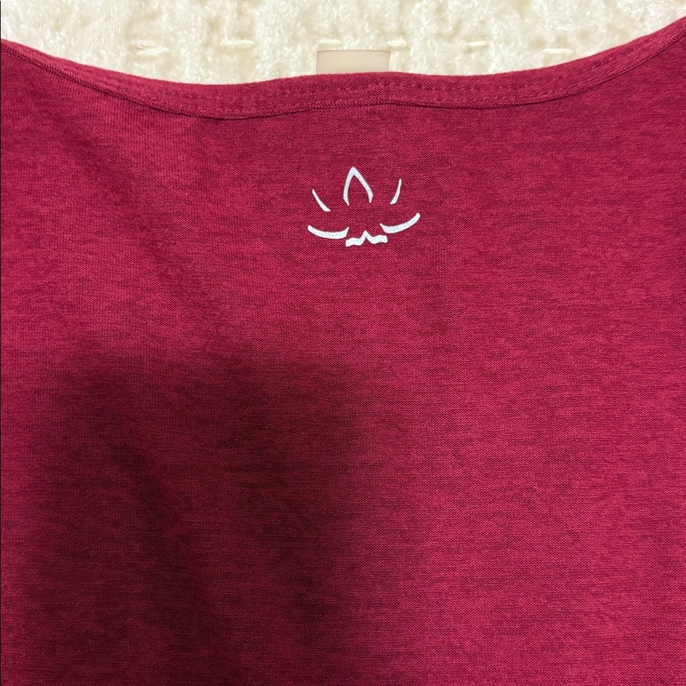 Beyond Yoga Deep Red Long Sleeve Blouse - Picture 3 of 3